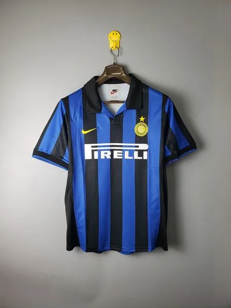 Camiseta de fútbol Inter Milan 1998 LOCAL MANGA CORTA VERSION FAN